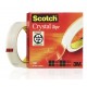 Cinta adhesiva supertransparente 3m scotch crystal, 19 mm. x 66 mts.