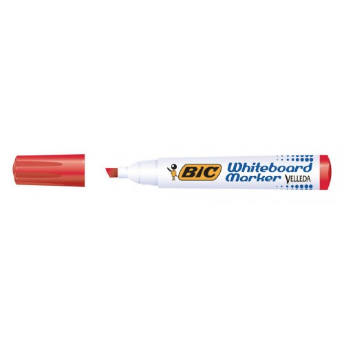 Marcador pizarra blanca bic velleda 1751, rojo