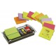 Dispensador de notas adhesivas 3m post-it z-notes, 76x76 mm. + marcapáginas 3m post-it index,11,9x43,1 mm. y 25,4x43,2 mm.