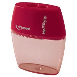 Afilalápices maped shaker, doble entrada con depósito, colores surtidos