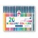 Rotulador escolar staedtler triplus color 323 en colores surtidos, estuche de 20 uds.