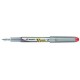 Pluma desechable pilot v-pen silver 0,4 mm. rojo