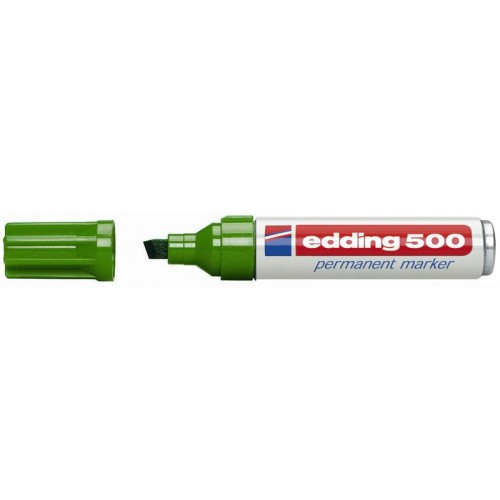 Marcador permanente edding 500, verde