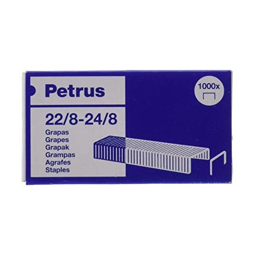 Grapas petrus cobreadas 22/8-24/8, caja de 1.000 uds.