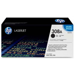 Toner laser hewlett packard color laserjet 3500/3550/3700, 308A negro.