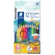 Lápiz de color acuarelable staedtler noris club aquarell 144 10, colores surtidos, estuche de 12 uds.