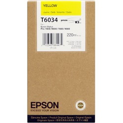 Cartucho ink-jet epson stylus pro 7800/7880/9800/9880, t6034 amarillo