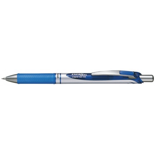 Roller gel retráctil pentel energel bl77, azul