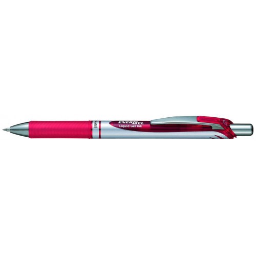 Roller gel retractil pentel energel bl77, rojo