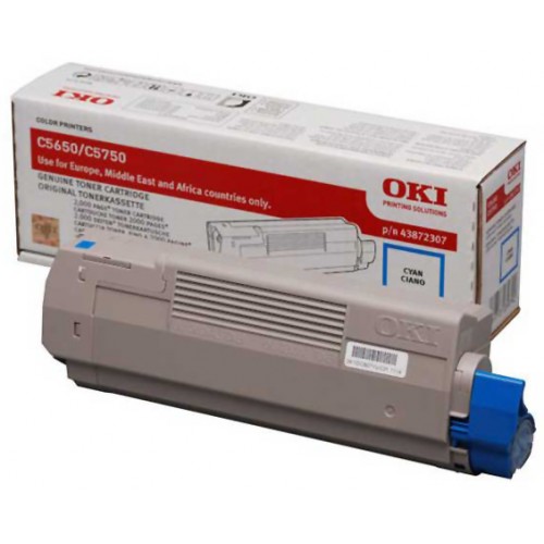 Toner laser oki c5650/c5750 cyan tipo c13.