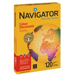 Papel navigator colour documents, din a4, 120 grs/m². paquete de 250 hojas