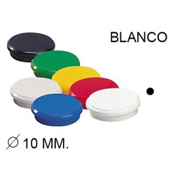 Imán faibo, Ø 10 mm. blanco