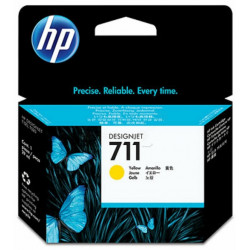 Cartucho ink-jet hewlett packard designJet t120/t520/t520 24 inch, 711 amarillo