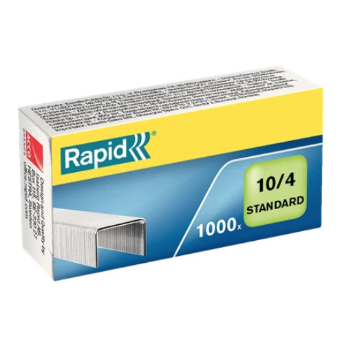 Grapas rapid 10 standard galvanizadas 10/4, caja de 1.000 uds.