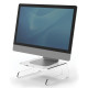 Soporte para monitor fellowes clarity en color transparente.