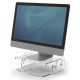 Soporte para monitor regulable fellowes clarity en color transparente.