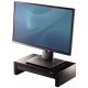 Soporte para monitor fellowes designer suites en color negro.