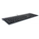 Teclado fino con cable kensington advance fit™, usb, color negro.