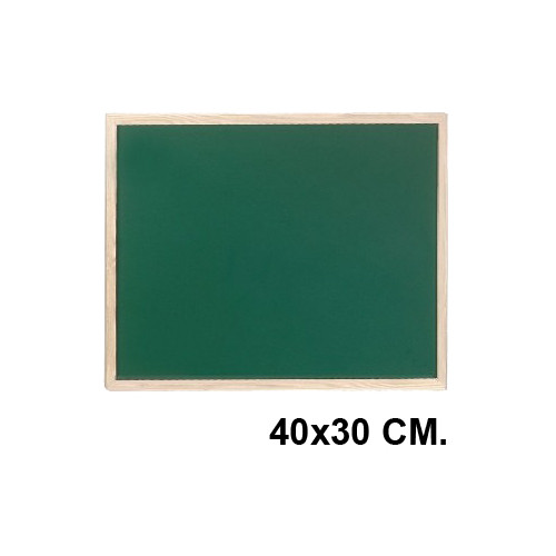Pizarra Q-Connect verde marco de madera 90x60 cm (27524)