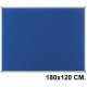 Tablero de fieltro con marco de aluminio nobo essence, 180x120 cm. azul