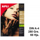 Papel ink-jet apli photobright en formato din a-4 de 280 grs/m². caja de 60 hojas.