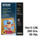 Papel ink-jet epson photo paper glossy en formato 13x18 cm. de 200 grs/m². caja de 50 hojas.