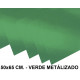 Cartulina liderpapel, 50x65 cm. 235 grs/m². verde metalizado