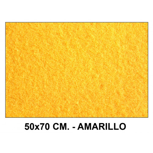 Fieltro liderpapel, 50x70 cm. 160 grs/m². amarillo