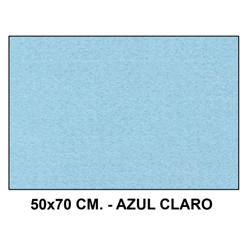 Fieltro liderpapel, 50x70 cm. 160 grs/m². azul claro