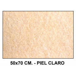 Fieltro liderpapel, 50x70 cm. 160 grs/m². piel claro