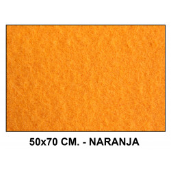 Fieltro liderpapel, 50x70 cm. 160 grs/m². naranja