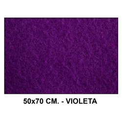 Fieltro liderpapel, 50x70 cm. 160 grs/m². violeta