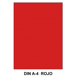 Goma eva liderpapel, din a4, 60 grs/m². rojo, paquete de 10 uds.