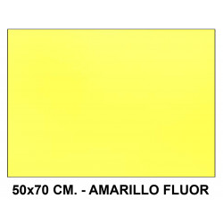 Goma eva liderpapel, 50x70 cm. 60 grs/m². amarillo flúor