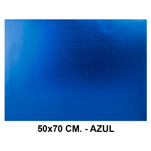 Goma eva metalizada liderpapel, 50x70 cm. 60 grs/m². azul