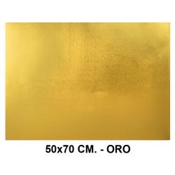 Goma eva metalizada liderpapel, 50x70 cm. 60 grs/m². oro