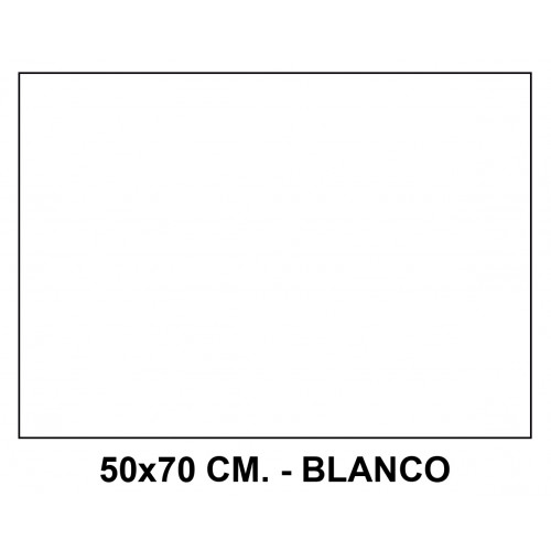 Goma eva liderpapel, 50x70 cm. 60 grs/m². blanco