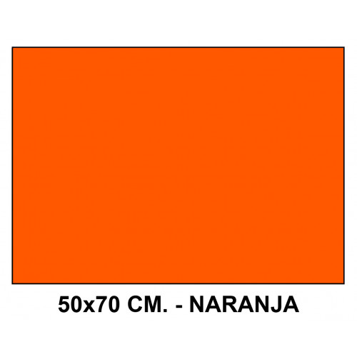 Goma eva liderpapel, 50x70 cm. 60 grs/m². naranja