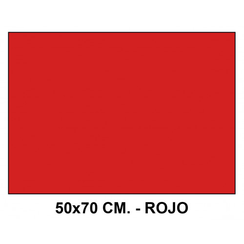 Goma eva liderpapel, 50x70 cm. 60 grs/m². rojo