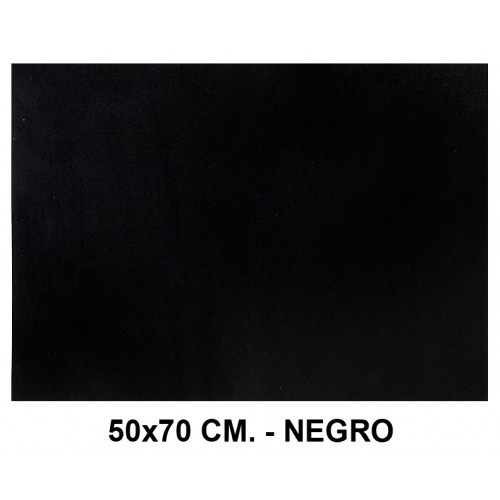 Goma eva con purpurina liderpapel, 50x70 cm. 60 grs/m². negro