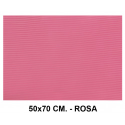 Goma eva ondulada liderpapel, 50x70 cm. 60 grs/m². rosa