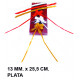 Cinta de fantasía eurocinsa en formato 13 mm. x 25,5 cm. color oro, caja de 100 uds.