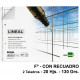 Bloc espiral de dibujo liderpapel lineal, fº, microperforado, 2 taladros, con recuadro, 130 grs/m². 20 hj.