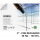 Bloc encolado de dibujo liderpapel lineal, fº, con recuadro, 130 grs/m². 20 hj.