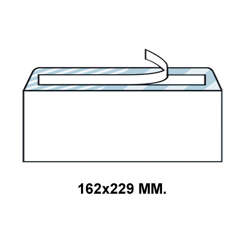 Sobre autodex offset blanco de 162x229 mm.