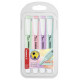 Marcador fluorescente stabilo swing cool pastel en colores surtidos, estuche de 4 uds..