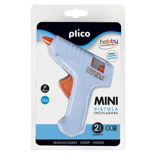 Pistola termofusible plico mini 25 w.