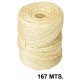 Cuerda sisal 3 cabos liderpapel, 1 kg. bobina de 167 mts. crudo