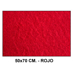 Fieltro liderpapel, 50x70 cm. 160 grs/m². rojo