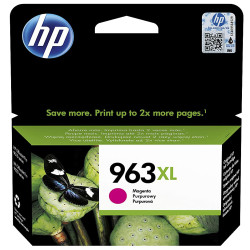 Cartucho ink-jet hewlett packard officejet pro 9010/9012/9015, 963XL magenta 3JA28AE